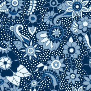 Blue Batik 2