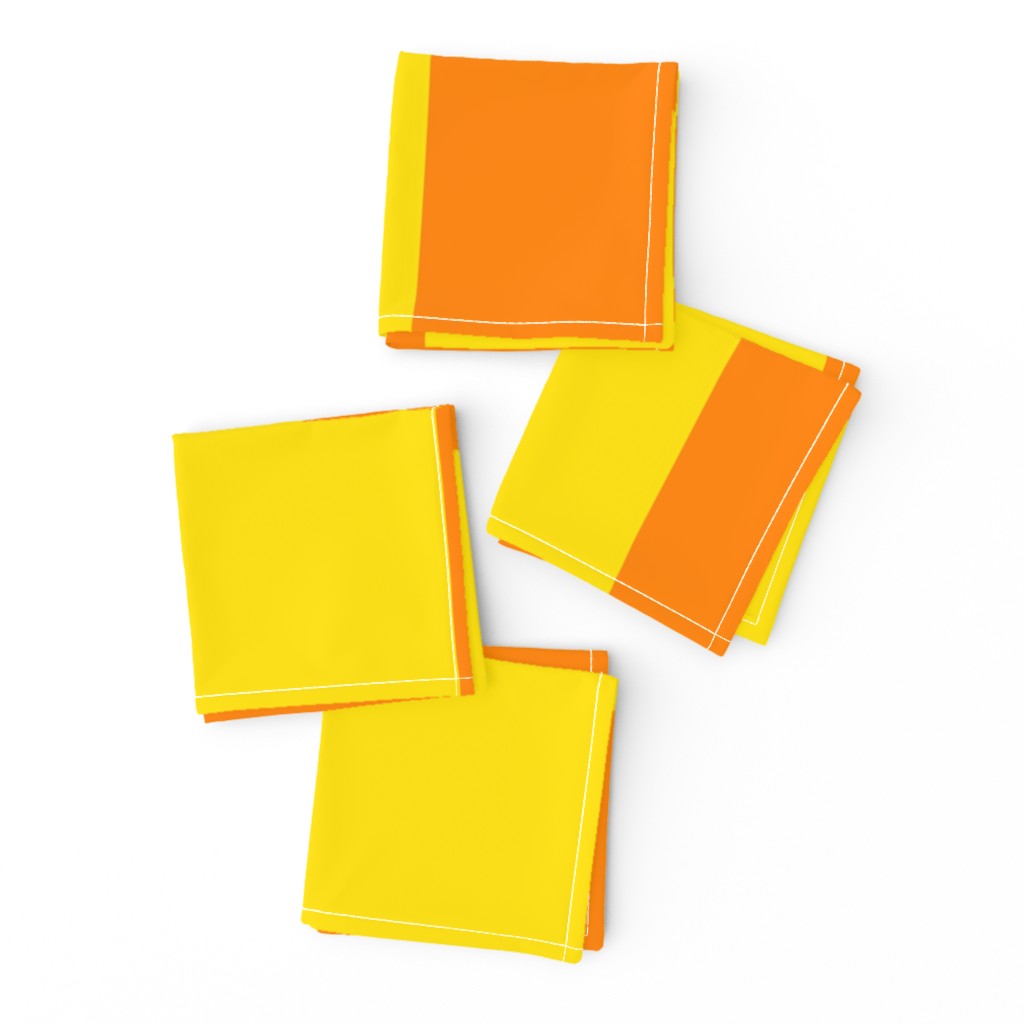 JP36 - Seven Inch Square Checks in Vivid Orange and Bright Lemon Yellow