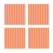 Ticking Stripe - Orange and Pink