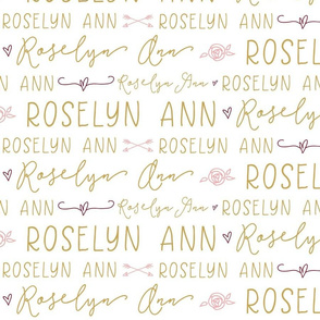 custom baby name girl - Roselyn Ann