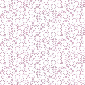 Circles Pattern white and pink