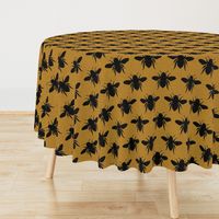 LARGE spring bees_mustard black