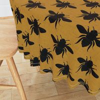 LARGE spring bees_mustard black