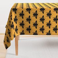 LARGE spring bees_mustard black