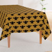 LARGE spring bees_mustard black