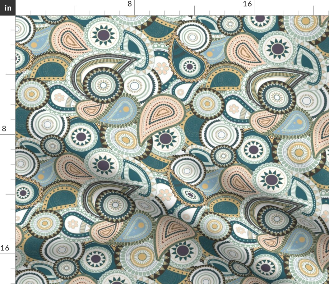 Colorful Garden Paisley V6