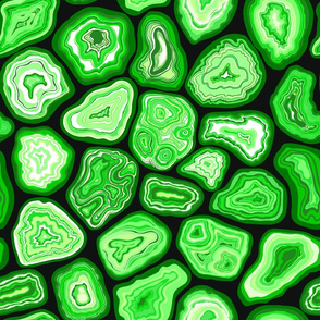 Green agate slices 2