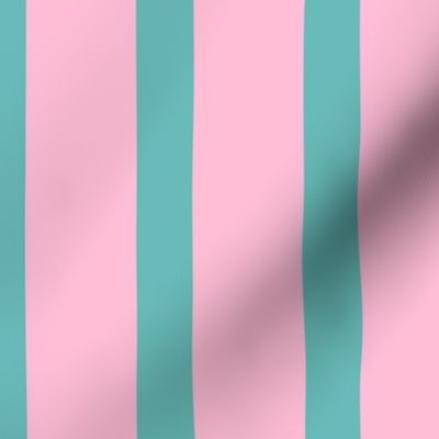 Kitsch Stripes Pink and Aqua Paducaru