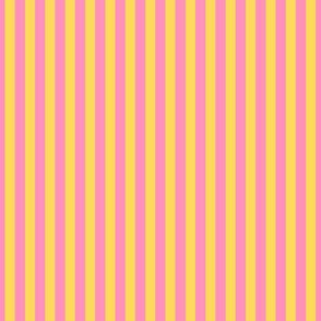 Kitsch Pinstripes Pink and Yellow Paducaru