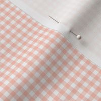 6" Peach Gingham