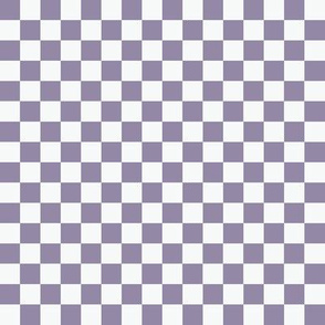 JP35 - Small - Violet Grey Checkerboard in Half Inch Squares