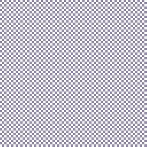 JP35 - Tiny - Violet Grey and White Checkerboard in Eighth Inch Squares