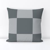 JP34 - Extra Large -  Greenish Grey Checkerboard in Seven Inch Squares