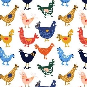 Colorful Chickens 