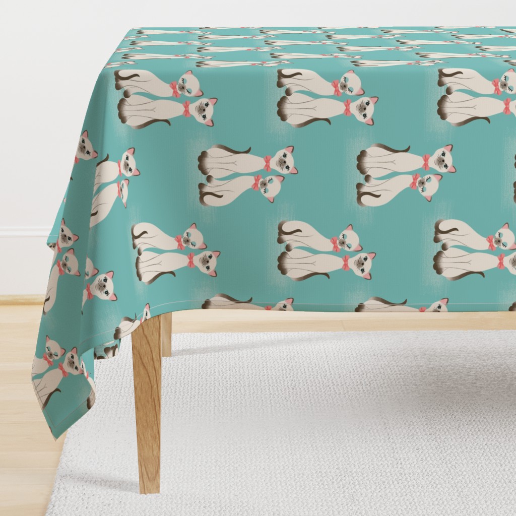 Kitsch Kitties - Aqua