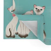 Kitsch Kitties - Aqua