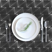 Diagonal Triangles in Black and Silver Vintage Faux Foil Art Deco Vintage Foil Pattern