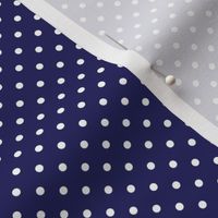 Deep Blue with White Dots