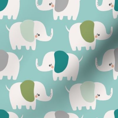 elephant march on aqua