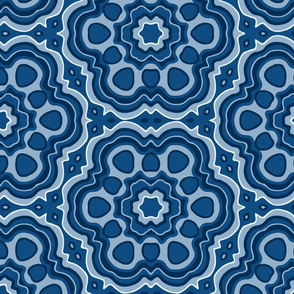 Wavy Blues Medallion