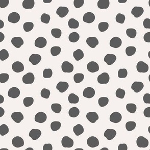 dotty // cream and gray