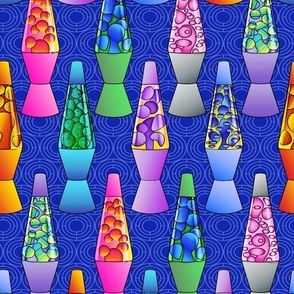 Colorful Sketched Lava Lamps