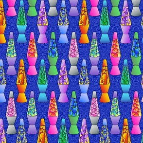 Colorful Sketched Lava Lamps // Medium Scale - 408 DPI