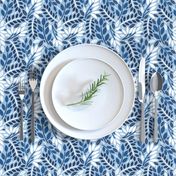 Geometric Botanicals Classic Blue