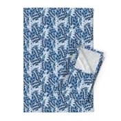 Geometric Botanicals Classic Blue