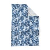 Geometric Botanicals Classic Blue