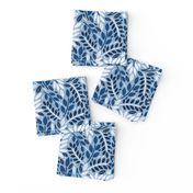 Geometric Botanicals Classic Blue