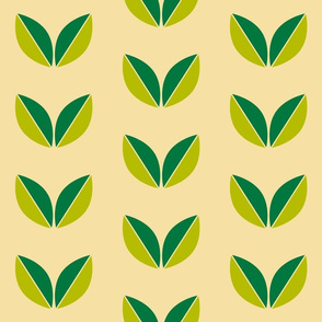 Verdure- Mod Scandi Leaves- Peach- Regular Scale