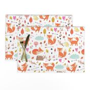 Cute foxes pattern