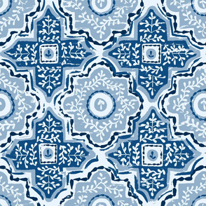Classic Blue Printed Tiles