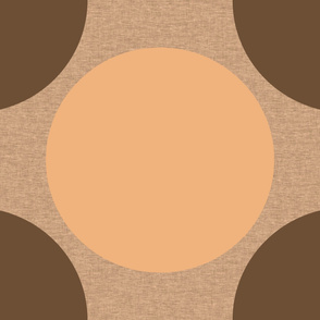 6 Jumbo Dots in Shades of Brown