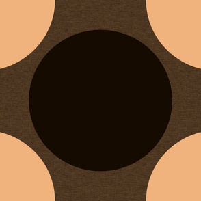 5 Jumbo Dots in Shades of Brown