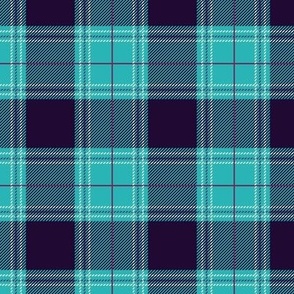 Cyan Purple Plaid V01