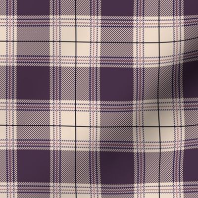 Purple Beige Plaid V01