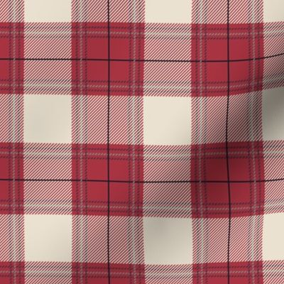 Red Beige Plaid V01