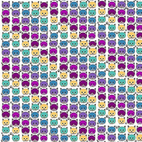 colorful cats diagonal 2
