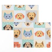 Domestic Animals Cheater Quilt