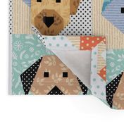 Domestic Animals Cheater Quilt