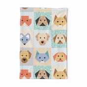Domestic Animals Cheater Quilt