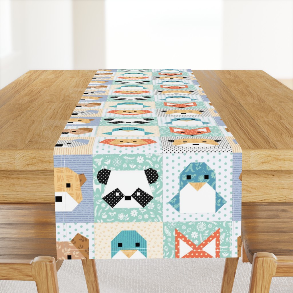 Origami Wild Animals Cheater Quilt