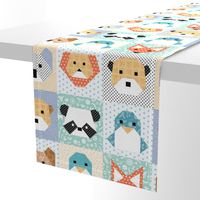 Origami Wild Animals Cheater Quilt