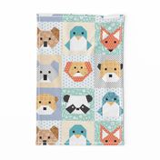 Origami Wild Animals Cheater Quilt