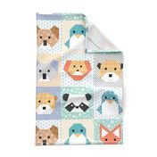 Origami Wild Animals Cheater Quilt