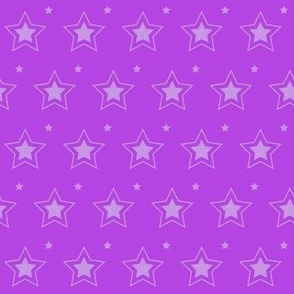 Star Burst - Grey stars on Purple Background. 