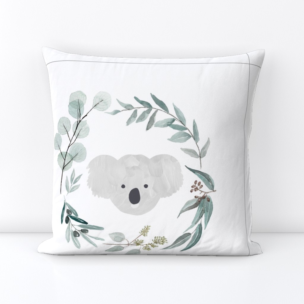 Eucalyptus wreath koala lovey cushions