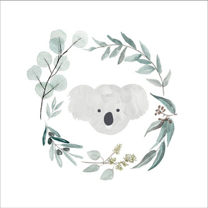 Eucalyptus wreath koala lovey cushions